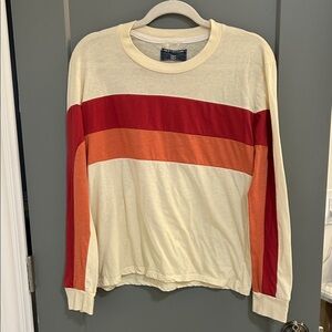 Camp Collection Colorful Striped Long Sleeve Tee women’s size large